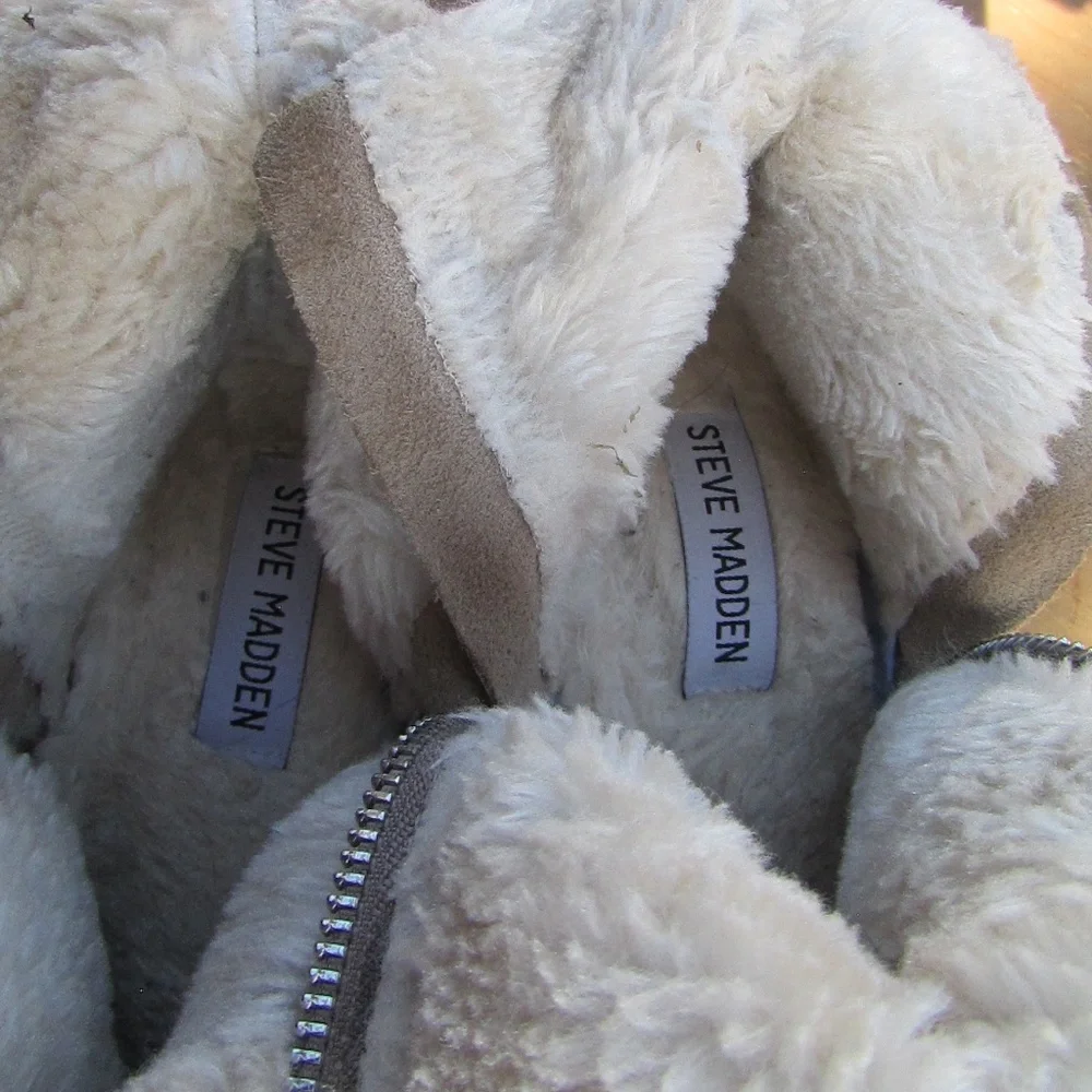 Wanda Taupe Suede Wedge Sneakers by Steve Madden - Picture 6 of 8